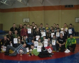 Nuotraukoje: Joniškio sporto centro ir imtynių sporto klubo „ Kova “ imtynininkai po apdovanojimų