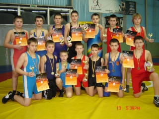 2012 m. laisvųjų imtynių vaikų pirmenybių nugalėtojai