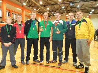 iš kairės: Karolis Pociūnas, Mantas Laskovas, Deividas Gudmonas, Lukas Degimas, Tomas Gumuliauskas, Remigijus Zablockis, Olegas Pirohovas