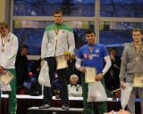 98 kg iš kairės: Romas Fridrikas (II v.), Vilius Laurinaitis (I v.), Donatas Streckis ir Miroslavas Mitiunas (III v.)