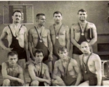 1967 m. LT čempionai. Pirmoje eilėje iš kairės: V.Čegoliaev, M.Kalinin, A.Limantas, V. Miškinis; Antroje eilėje: J.Rutkauskas, J.Raubiška, R.Bagdonas,A.Kaminskas