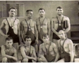 1967 m. LT čempionai. Pirmoje eilėje iš kairės: V.Čegoliaev, M.Kalinin, A.Limantas, V. Miškinis; Antroje eilėje: J.Rutkauskas, J.Raubiška, R.Bagdonas,A.Kaminskas 