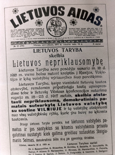 1918 Lietuvos aidas